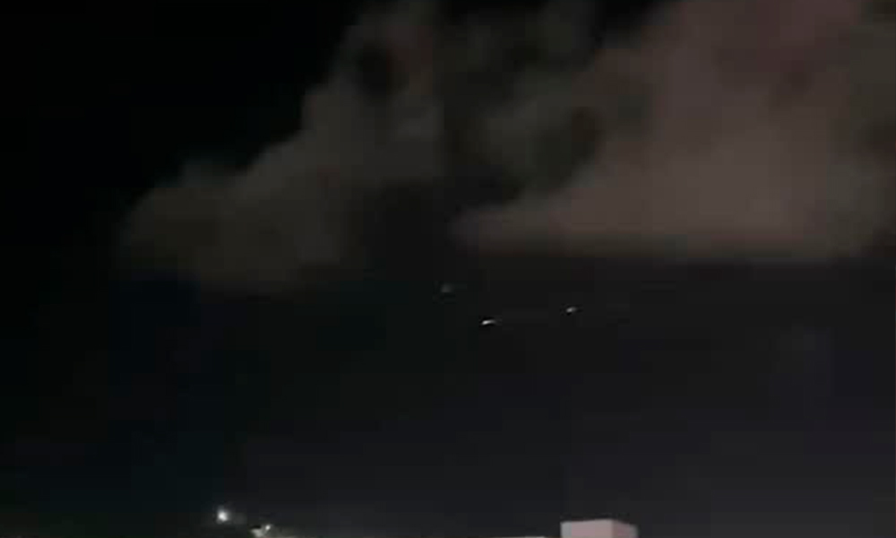 Lixo espacial é visto no Sertão