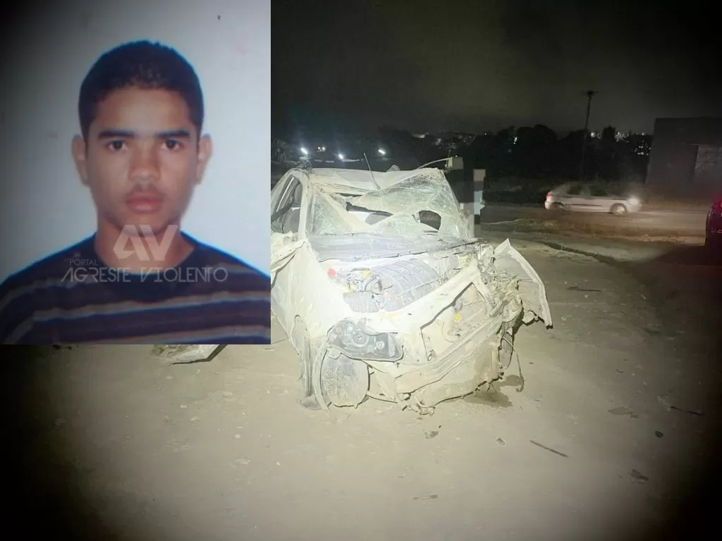 Carro capota e motorista morre - Foto: Reprodução