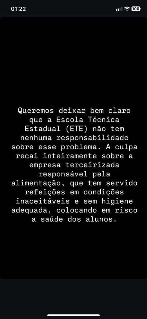 Declaração ETE  Foto: Reprodução