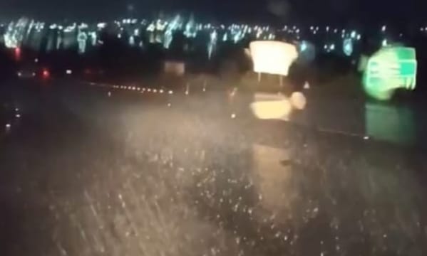 Chuva com granizo surpreende Sertânia