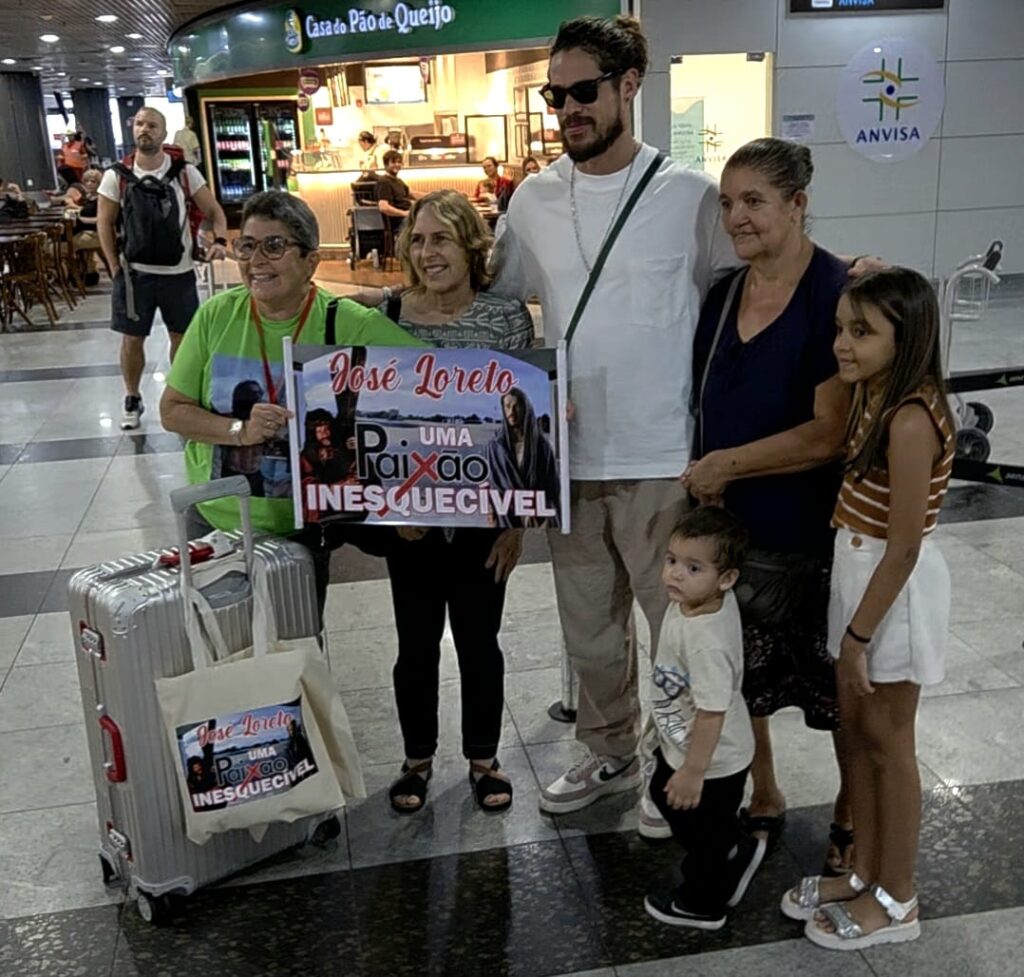 José Loreto desembarcou no Aeroporto