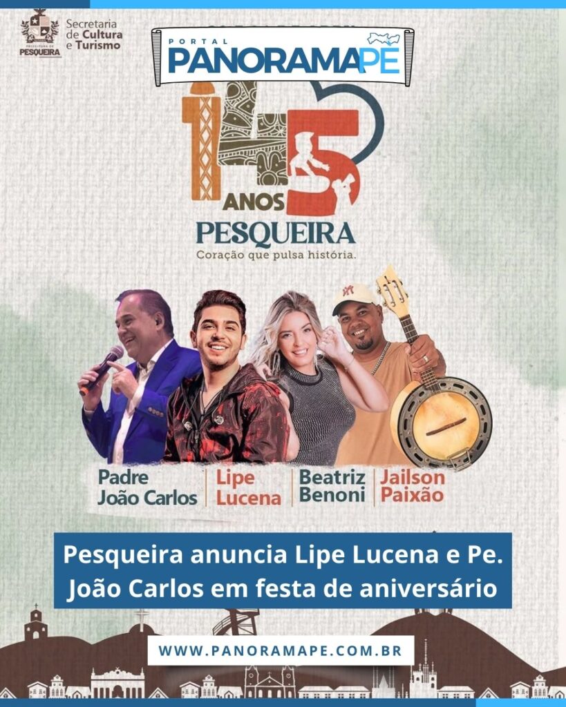 Programação da Festa de Aniversário de Pesqueira