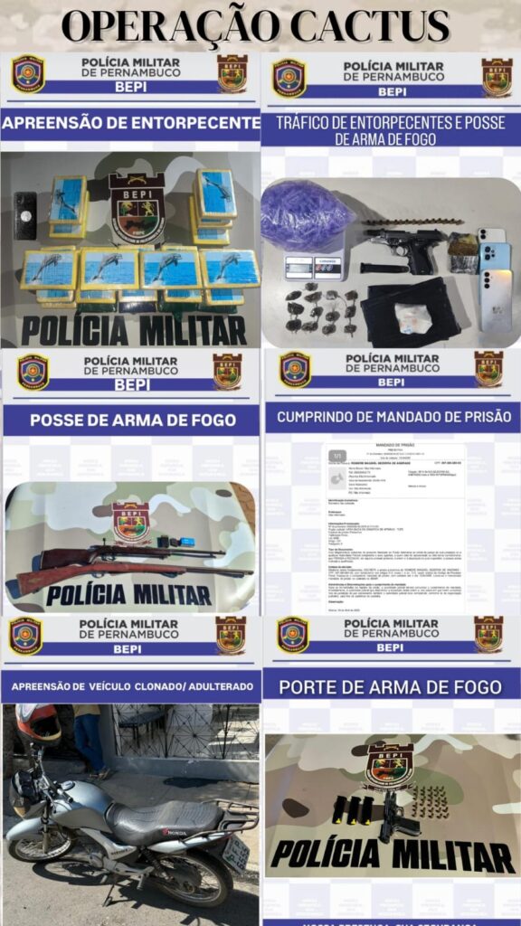 Sete prisões em Arcoverde em megaoperação