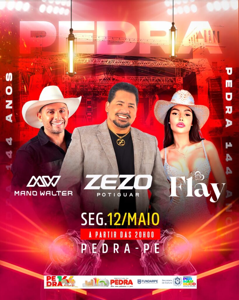 Confira programação de aniversário da Pedra