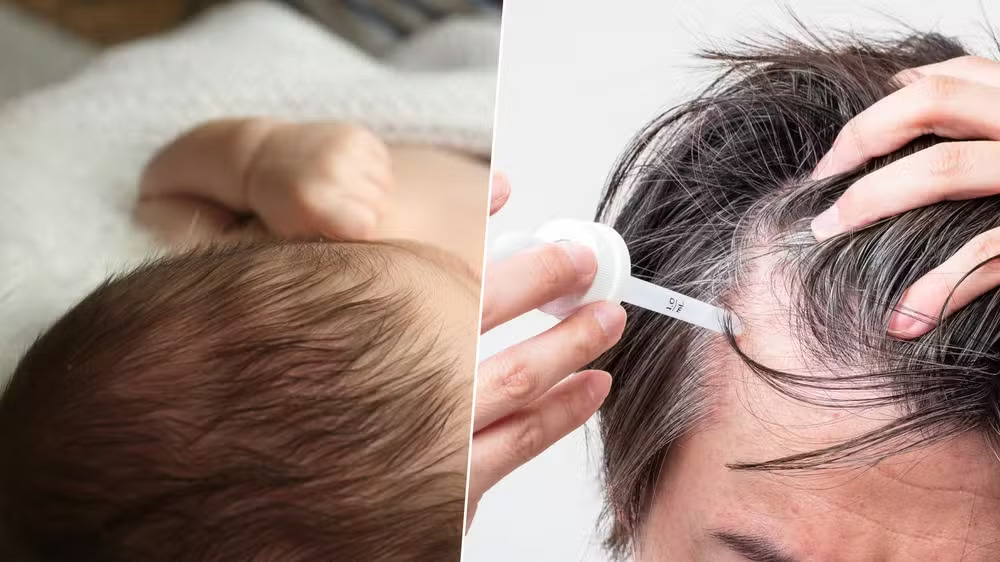 Pelos em bebês expostos ao minoxidil