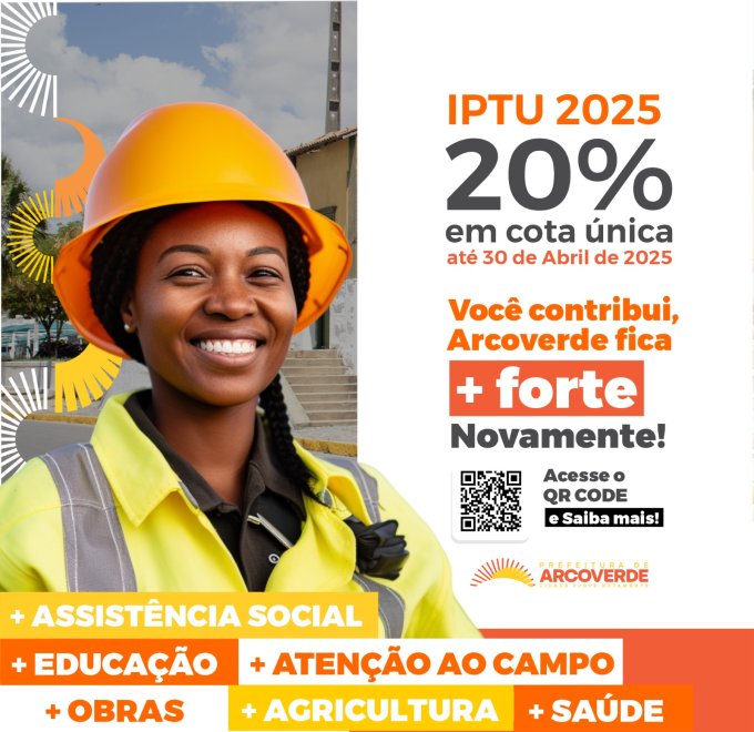 IPTU 2025 de Arcoverde com desconto