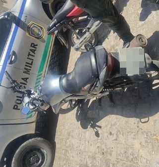 Moto apreendida em Águas Belas