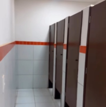 Banheiros do novo vestiário