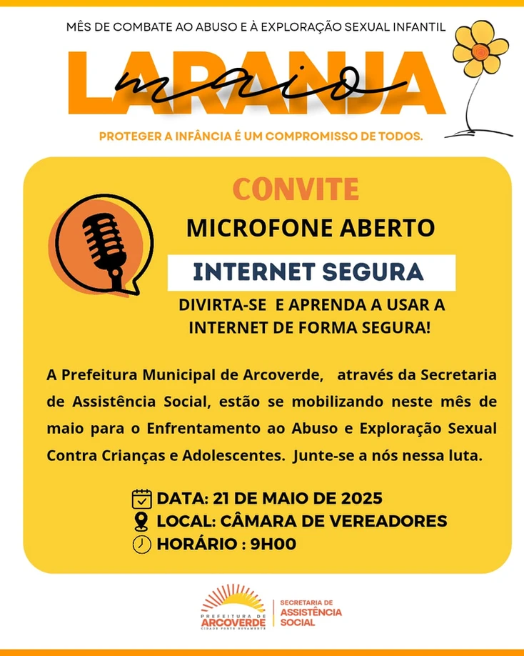 Arcoverde realiza ação do maio laranja 