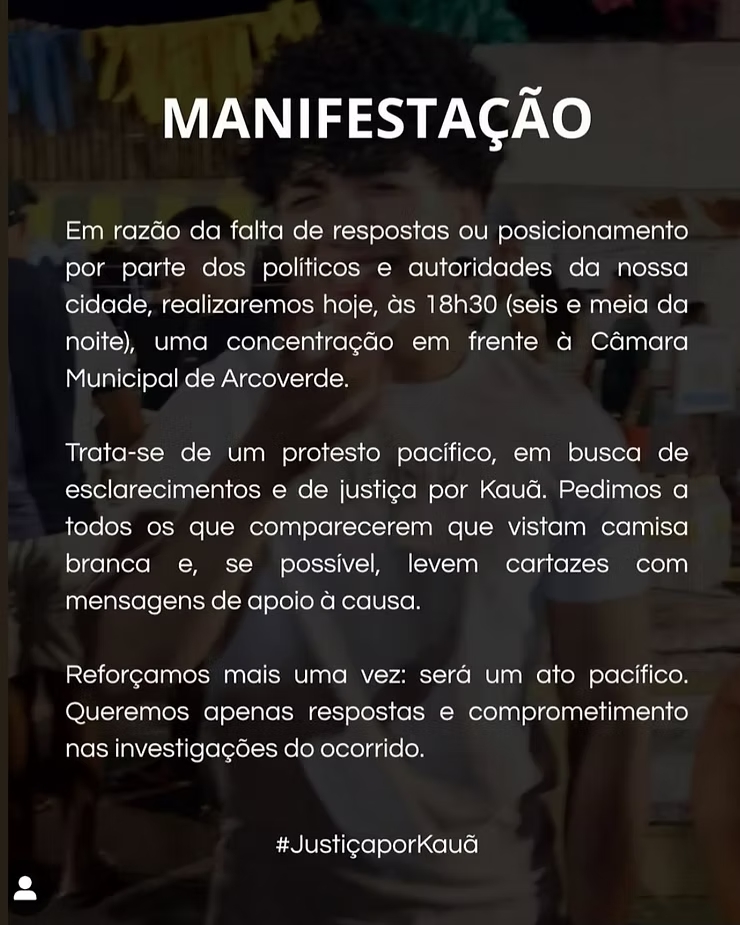 Manifestação por justiça em Arcoverde 