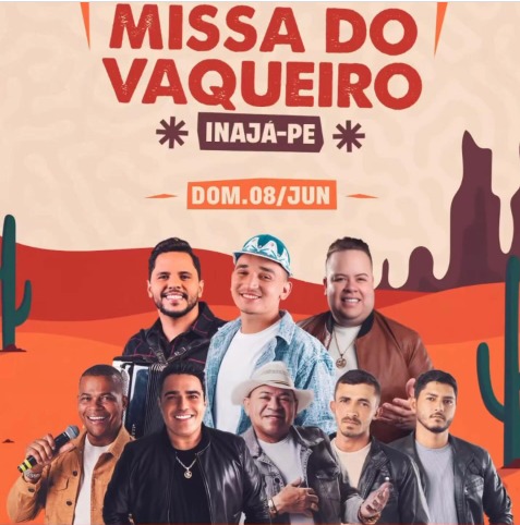 Programação missa do vaqueiro