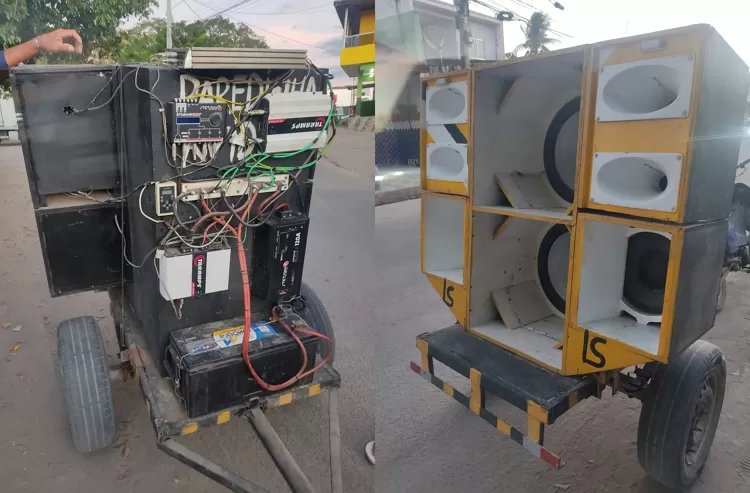 Polícia apreende paredões de som