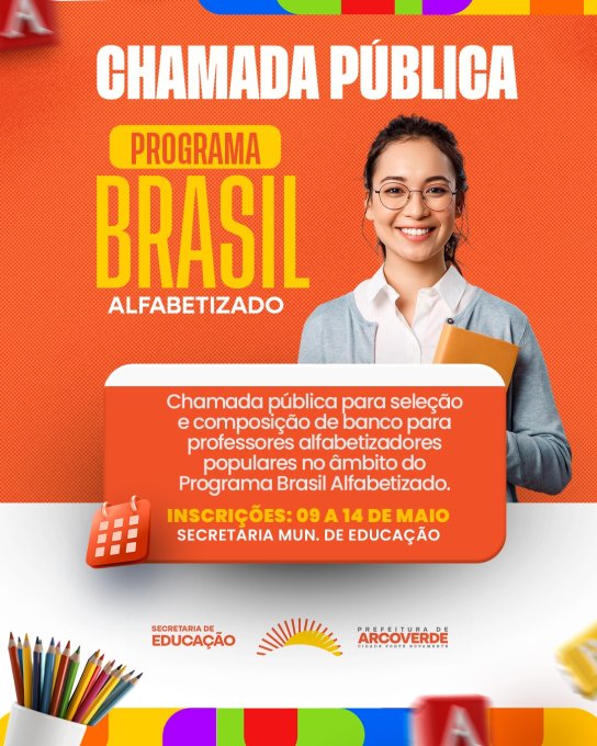 Chamada pública alfabetizadores voluntários
