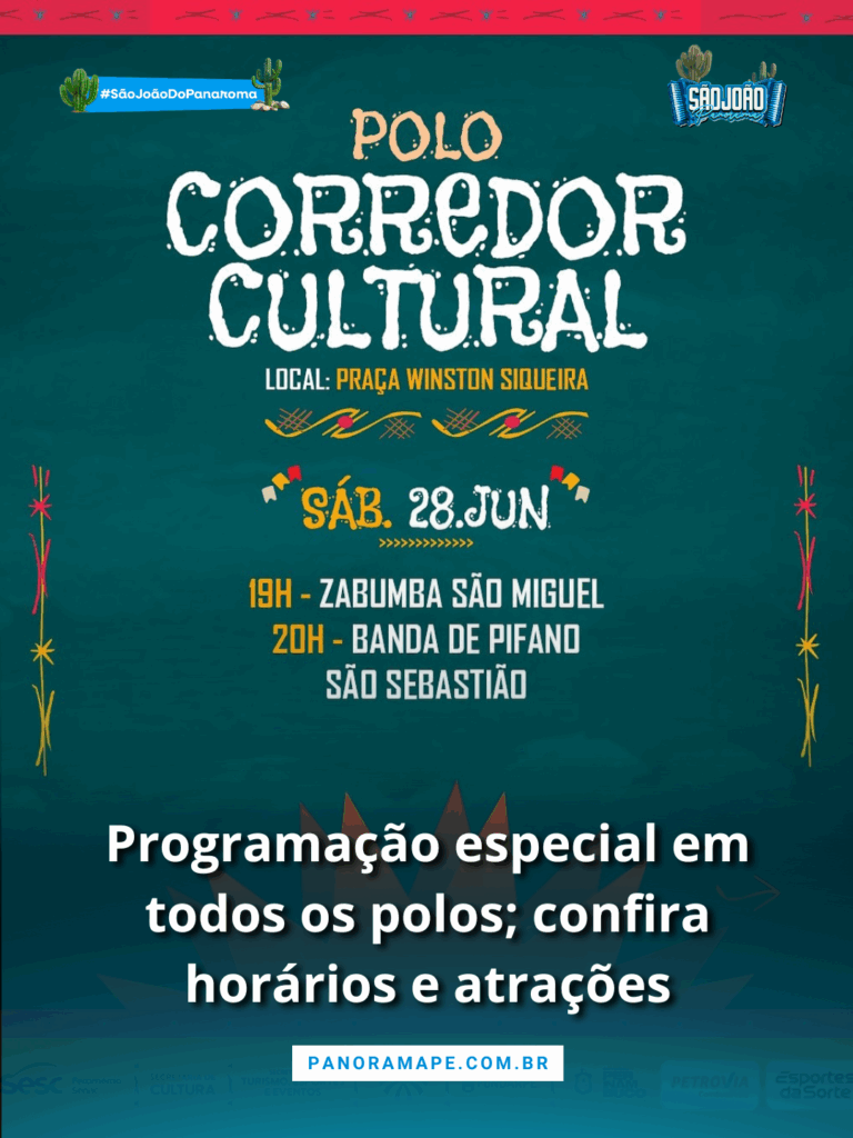 programação polo corredor cultural