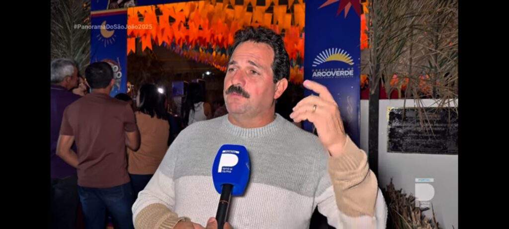 Vereador Luciano Pacheco na abertura do ciclo junino 