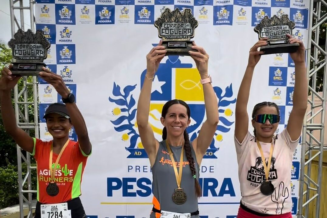 premiação feminina corrida