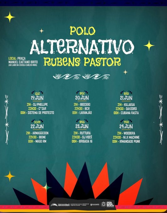 Programação polo alternativo  São João 2025 