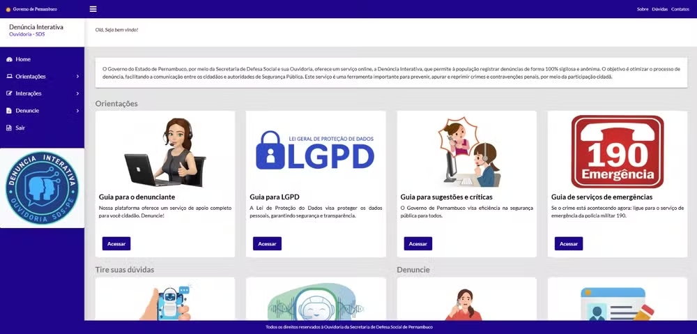 SDS ferramenta de combate à criminalidade 