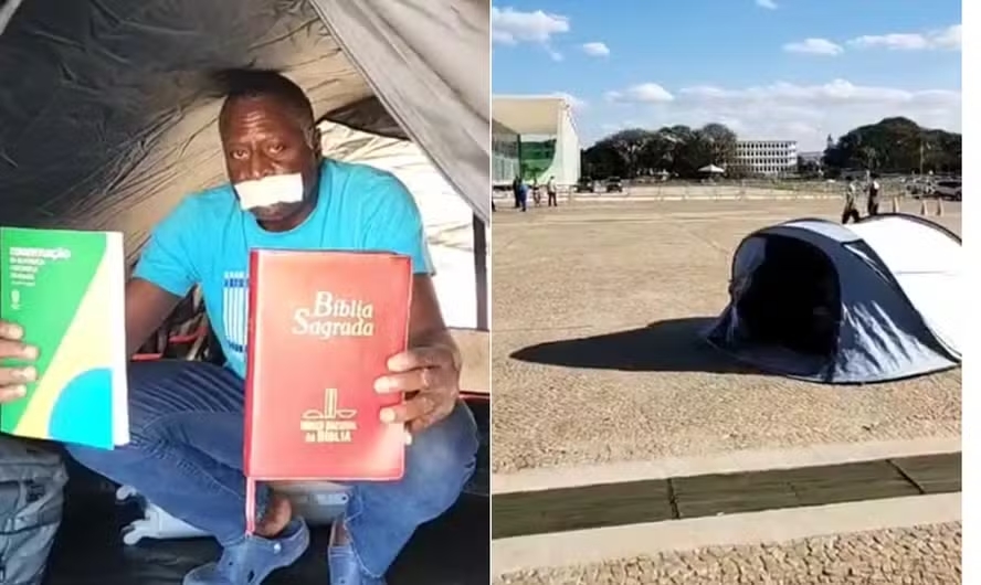 Deputado federal deixa acampamento no STF