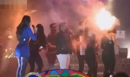 Fogo palco Pernambuco Meu País em Salgueiro 