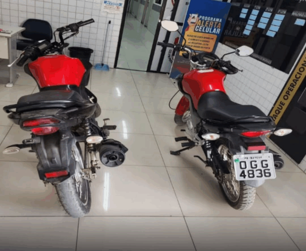 Motos recuperadas nesta quarta-feira