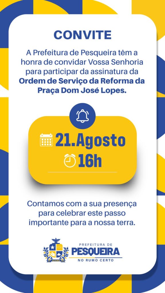 Reforma de praça em Pesqueira 