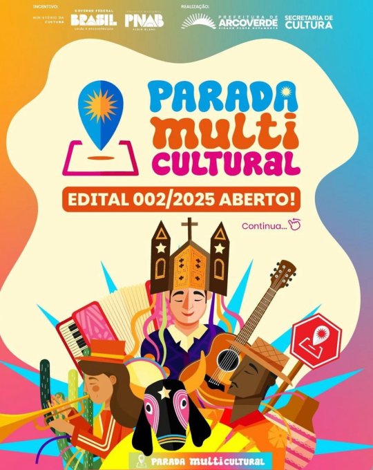 Edital Parada Multicultural de Arcoverde
