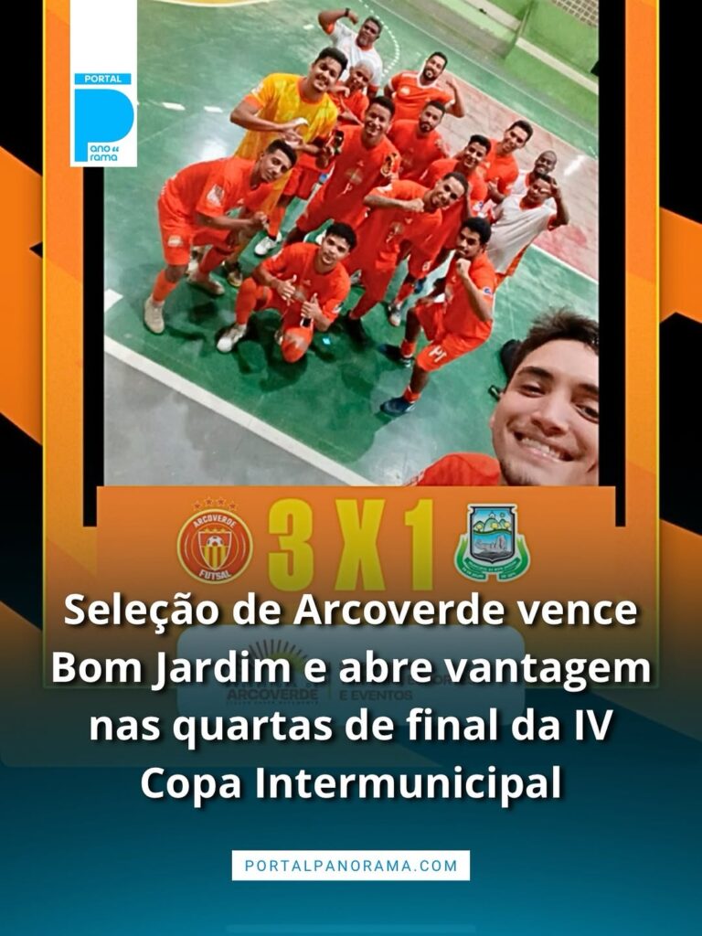 Seleção de Arcoverde de Futsal vence o Bom Jardim por 3 x 1, fora de casa, e abre vantagem em competição de futsal.