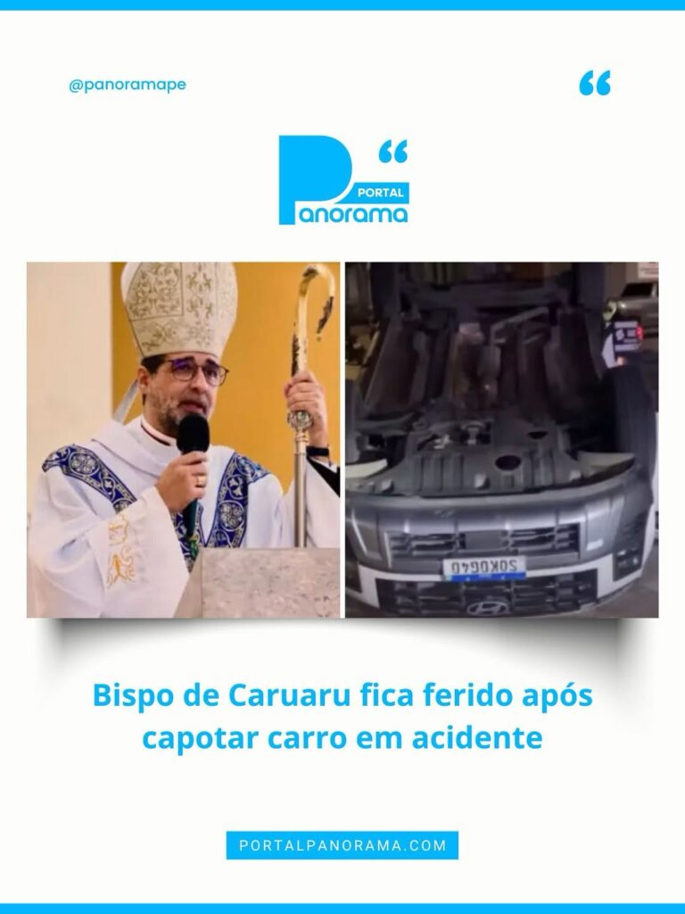 Bispo de Caruaru capota carro