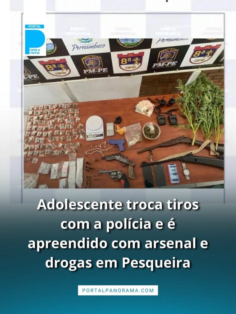 Adolescente é apreendido com drogas em Pesqueira