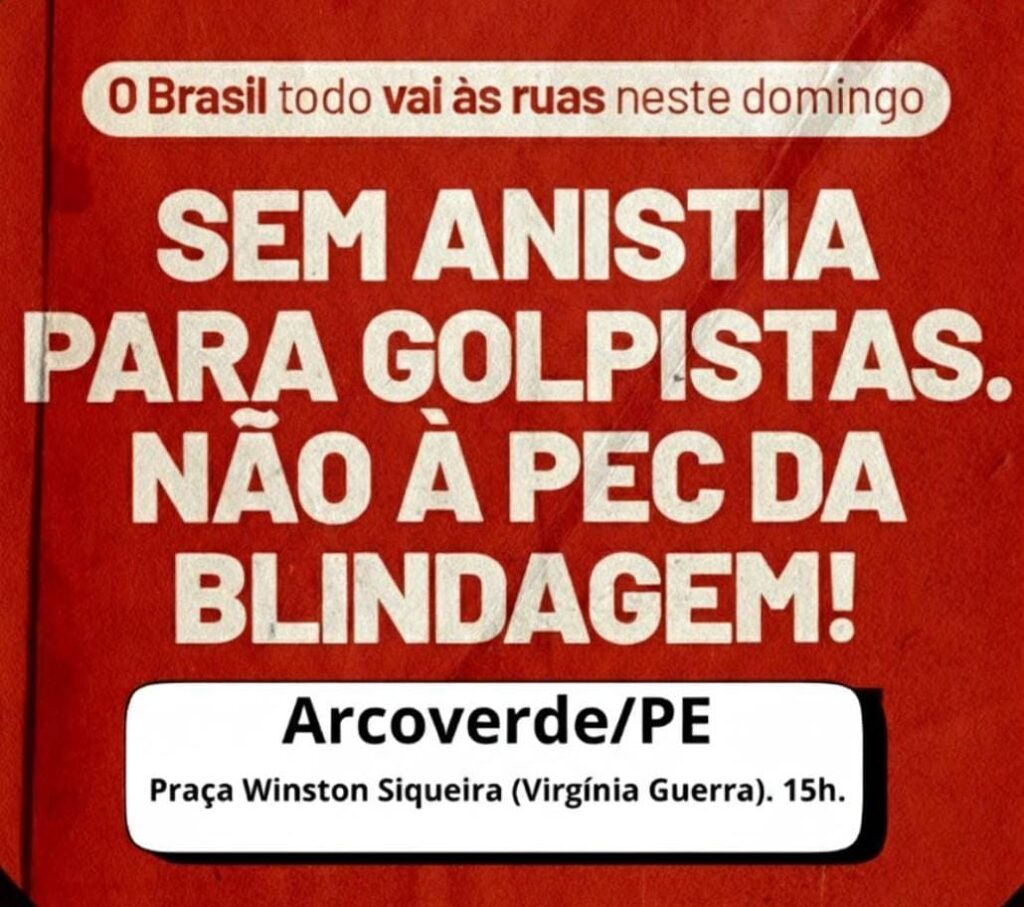 Movimento em Arcoverde contra anistia