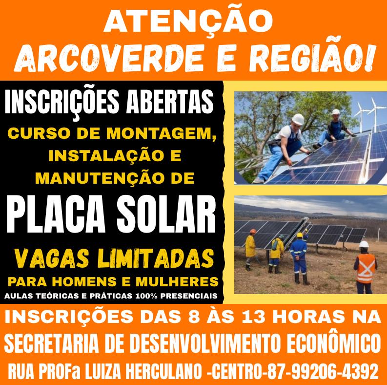 Mercado de energia solar em Arcoverde