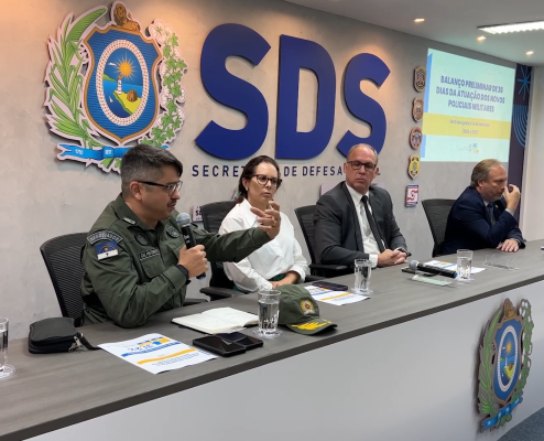 Novos polícias militares segurança de PE