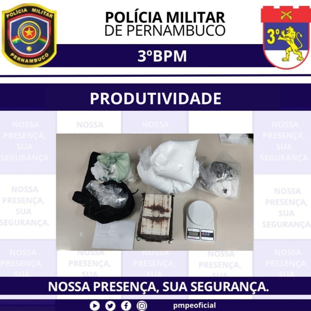 Homem preso com cocaína em Arcoverde