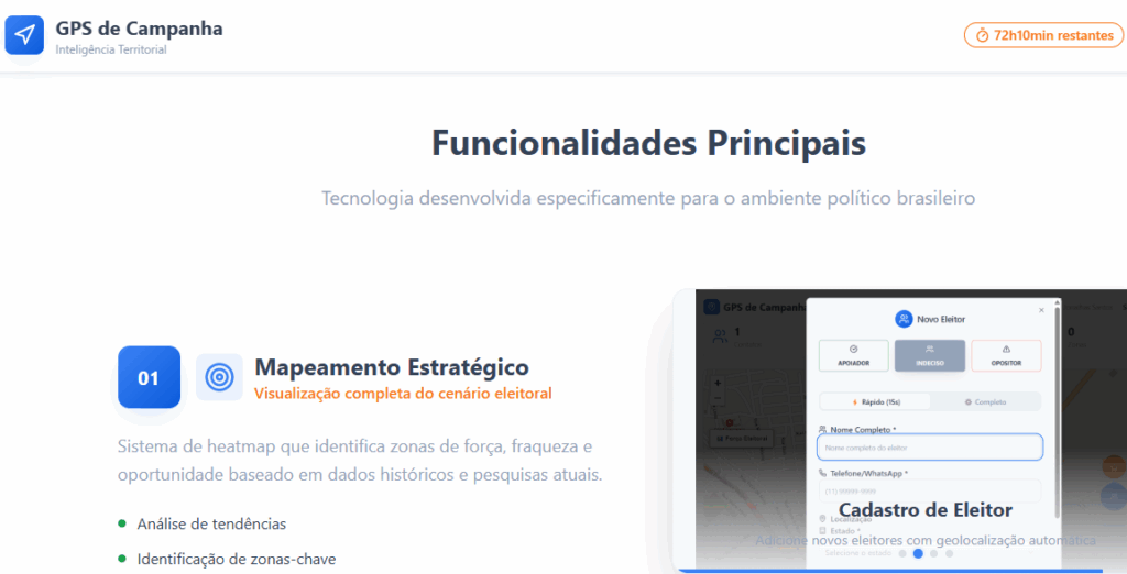 Aplicativo GPS de Campanha