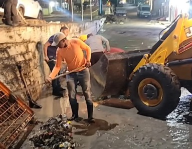 Limpeza após chuvas em Arcoverde