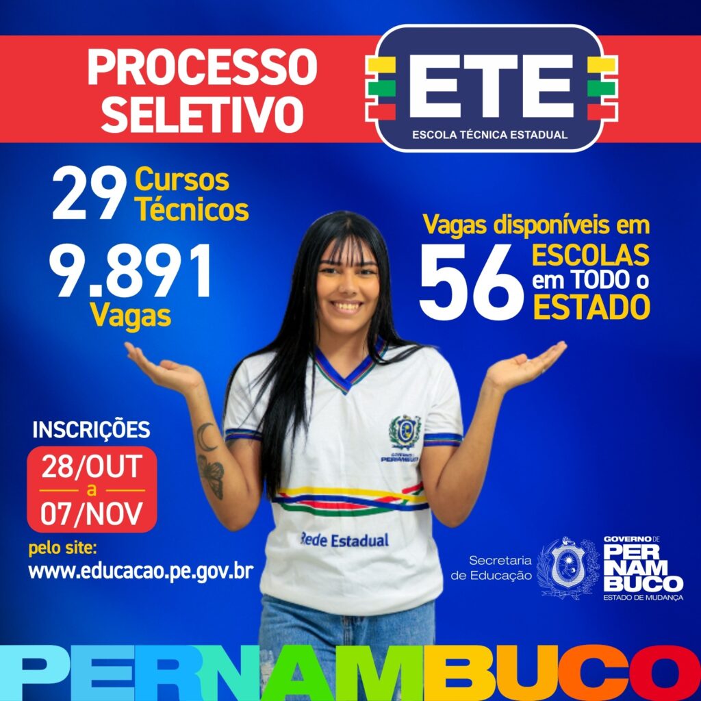 Processo seletivo escolas técnicas 