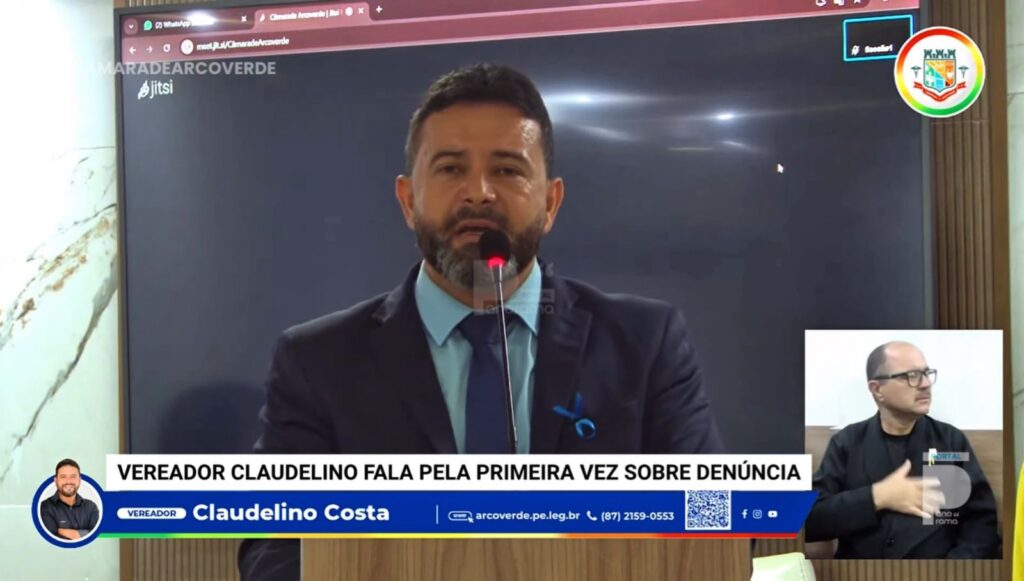 Vereador Claudelino faz primeiro pronunciamento