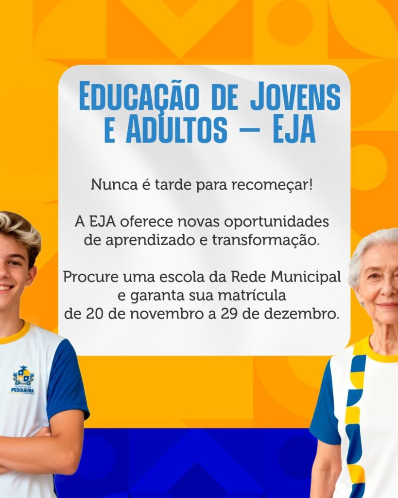 Pesqueira escolas abrem matrículas