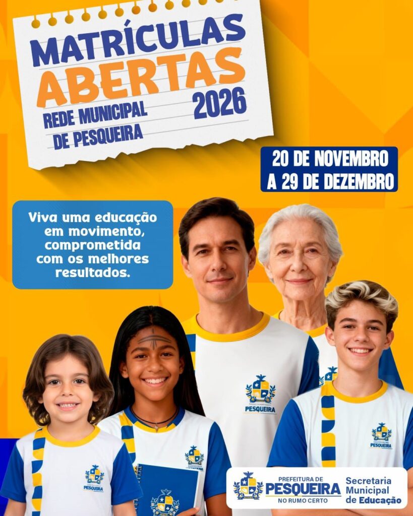 Pesqueira matrículas 2026 