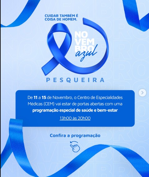 Campanha novembro azul em Pesqueira