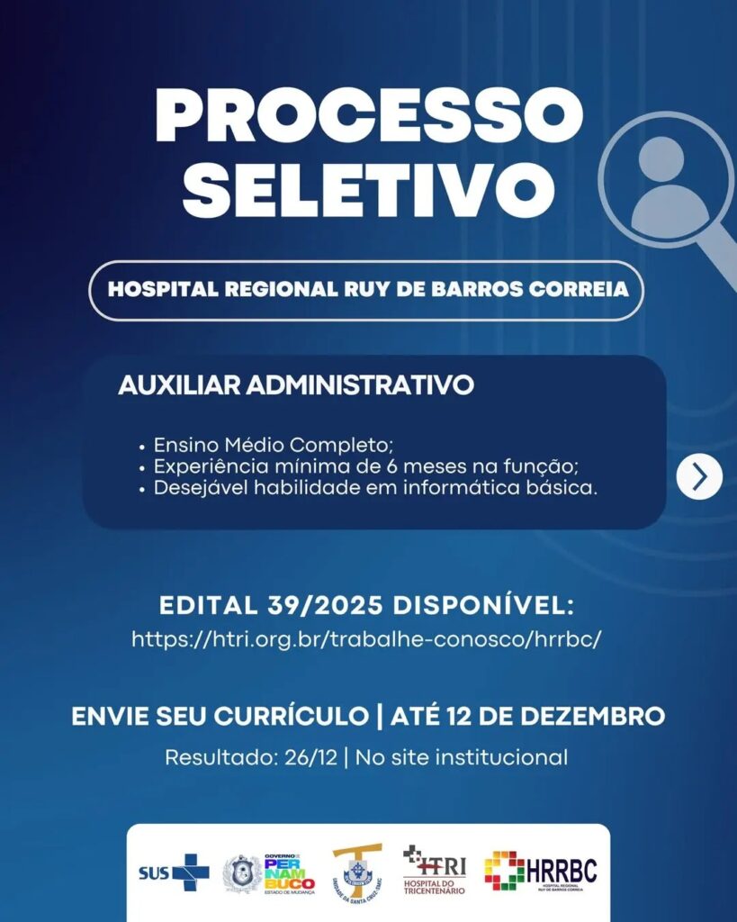 Hospital de Arcoverde processo seletivo 
