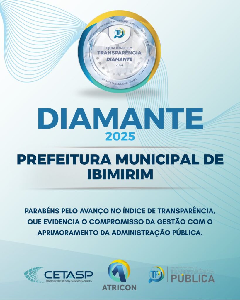 Ibimirim conquista Selo Diamante