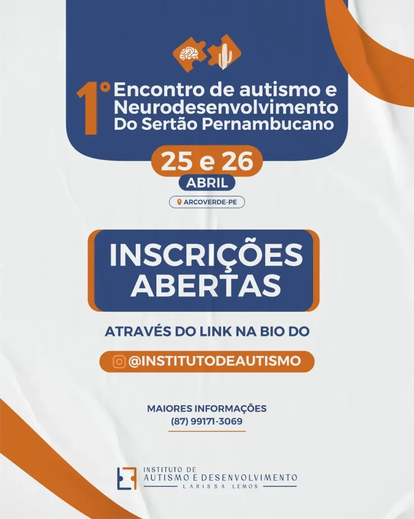 Inscrições abertas encontro de autismo 