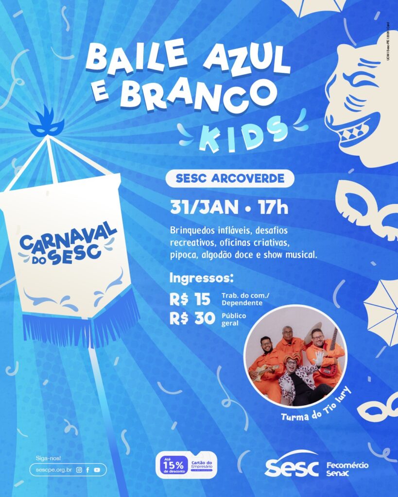 Azul e Branco Kids Arcoverde