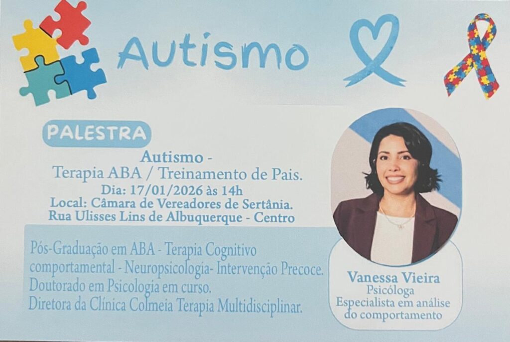 Palestra sobre autismo em Sertânia