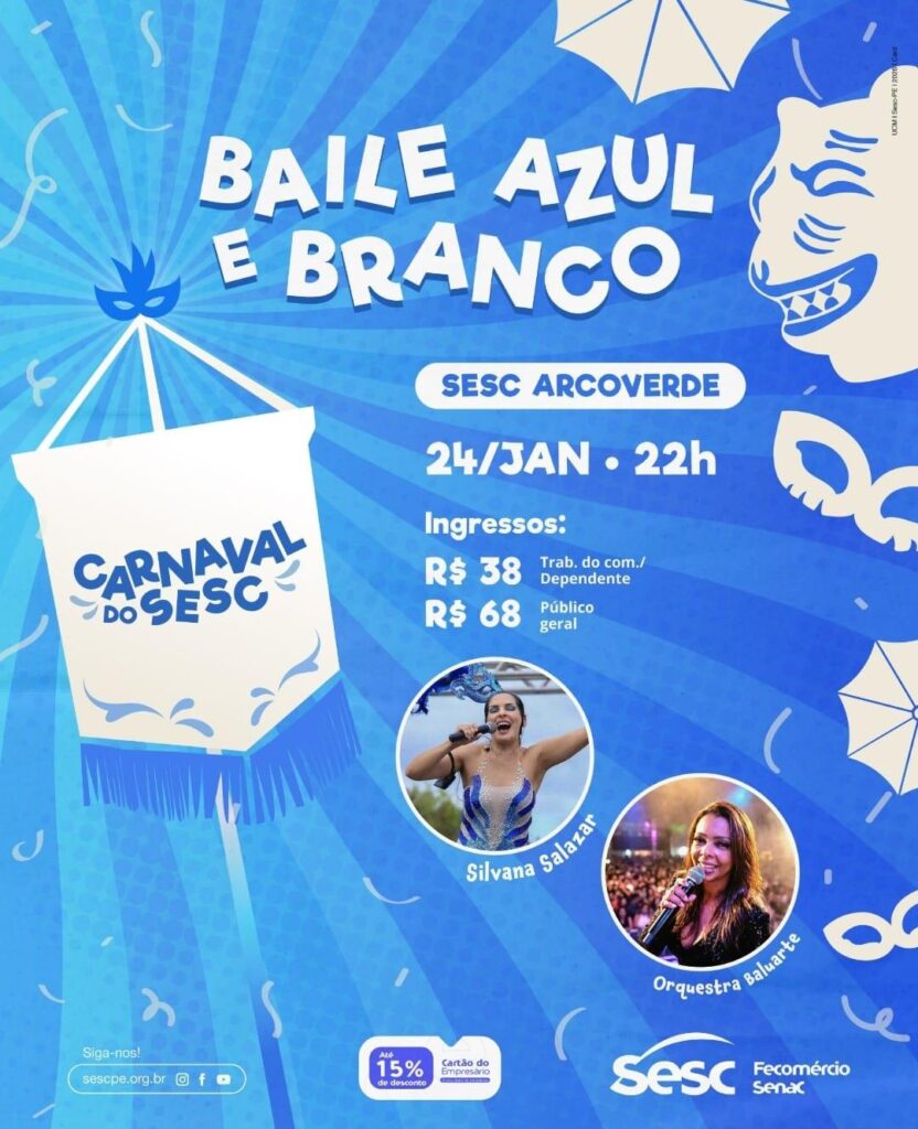 Baile Azul e Branco em Arcoverde