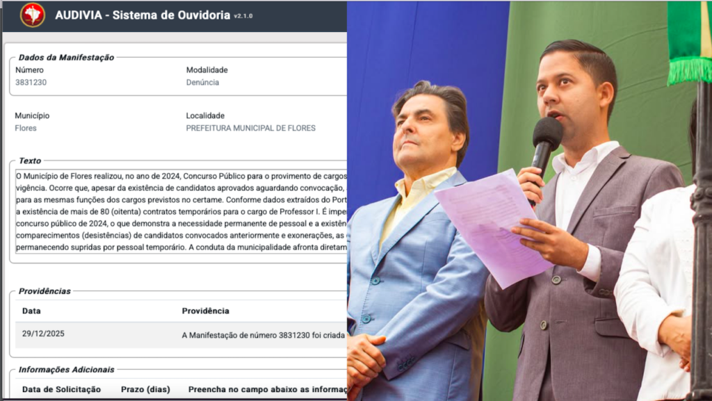 MPPE andamento denúncia Flores