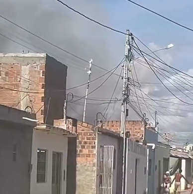 Incêndio em casa da Pitanga em Pesqueira