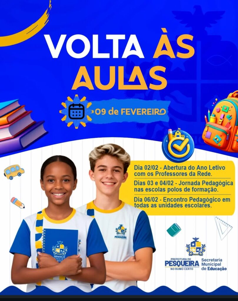 Retorno às aulas de Pesqueira 